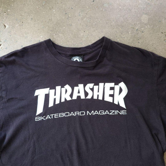 THRASHER logo tee M