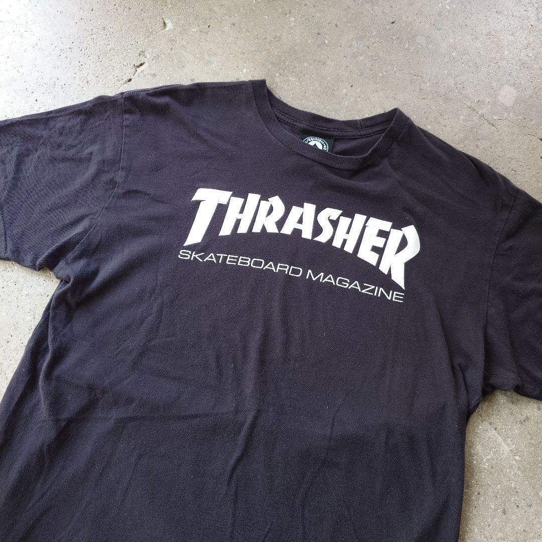THRASHER logo tee M