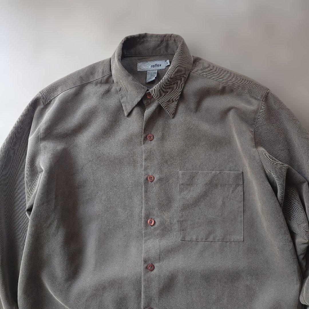 quick reflex rayon poly shirts jacket M