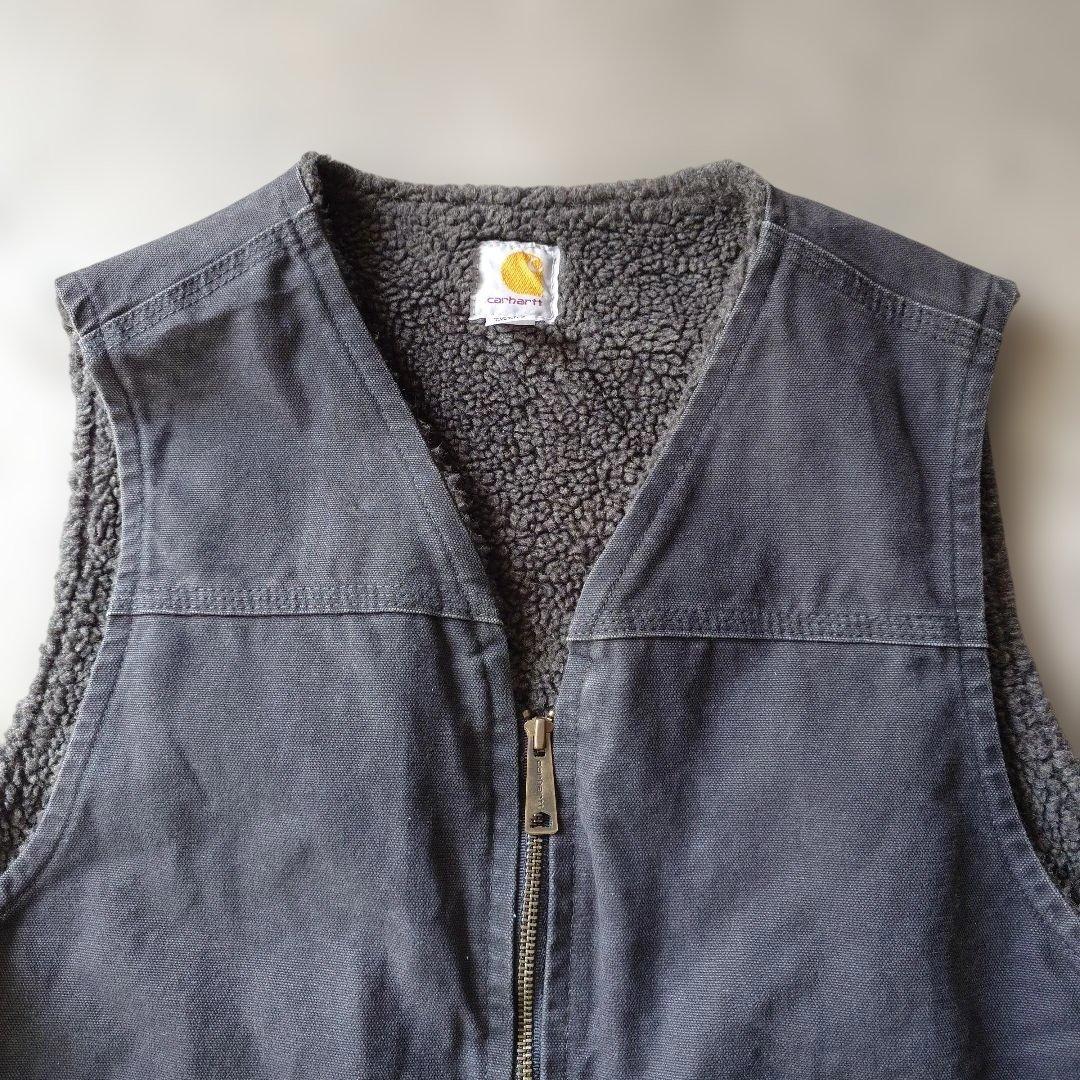 CARHARTT duck work vest black M