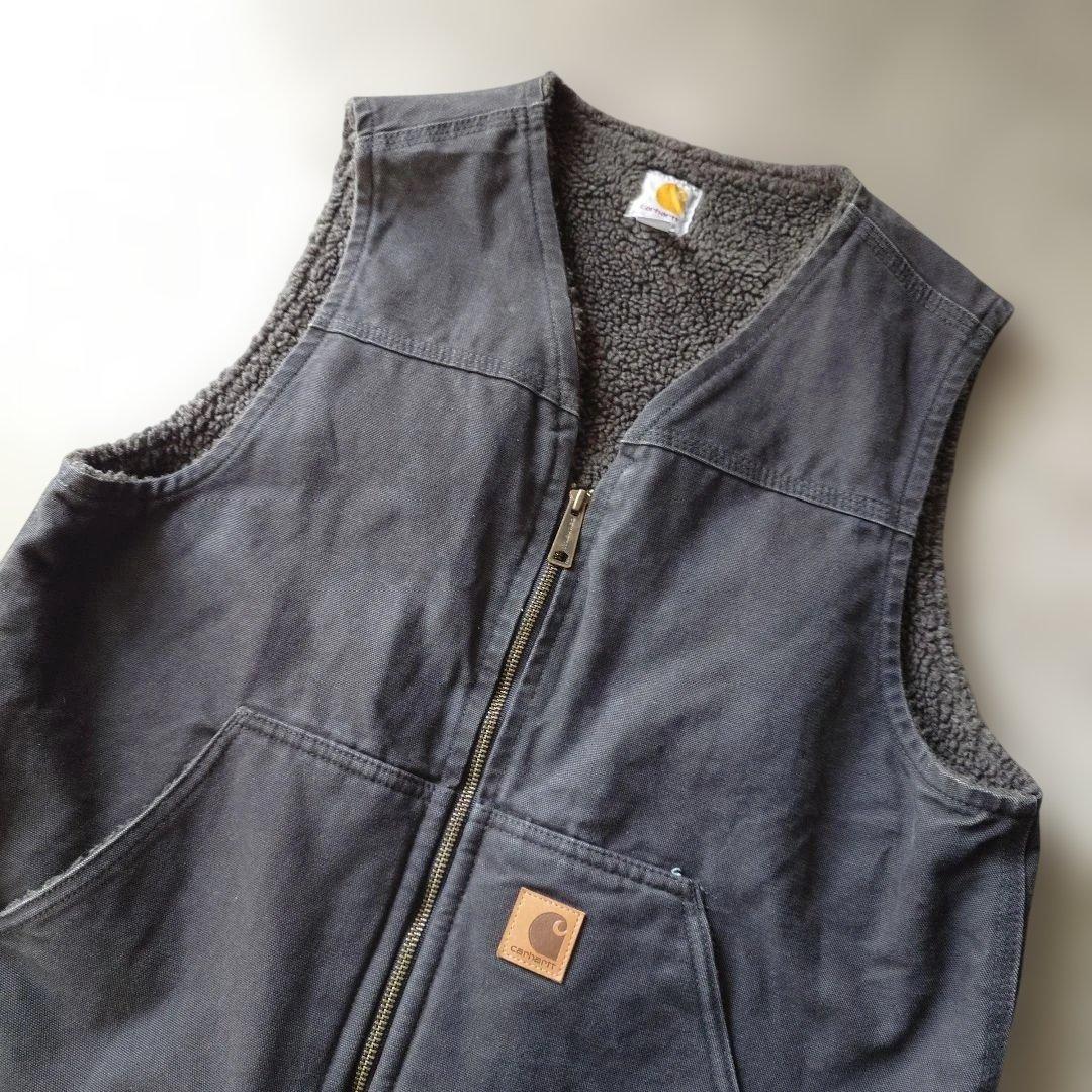 CARHARTT duck work vest black M