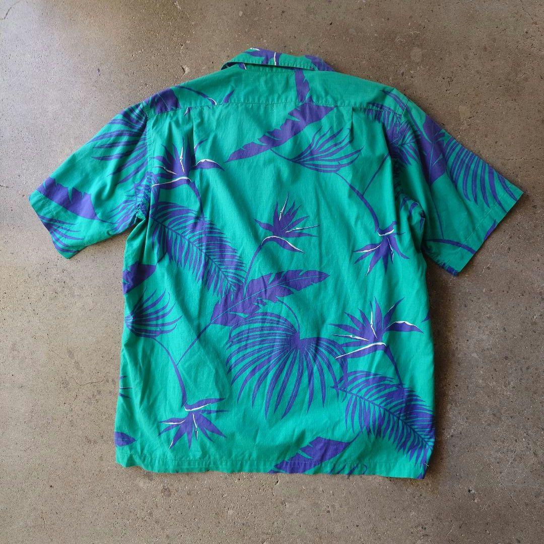 80s LLBEAN cotton ALOHA shirts L