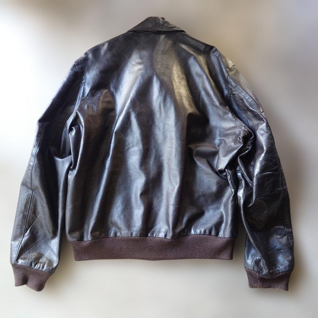 80s EDDIEBAUER A2 leather jacket Made in USA sz 48