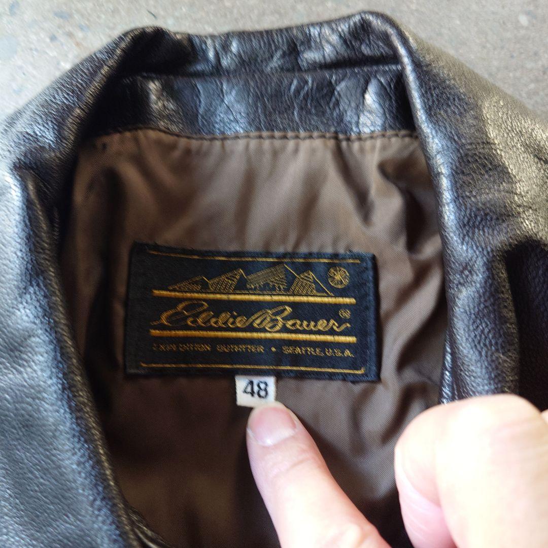 80s EDDIEBAUER A2 leather jacket Made in USA sz 48