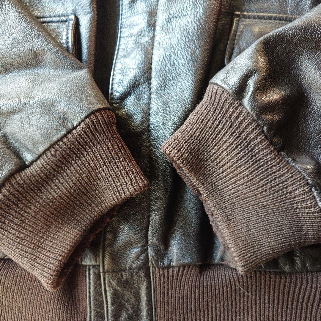 80s EDDIEBAUER A2 leather jacket Made in USA sz 48