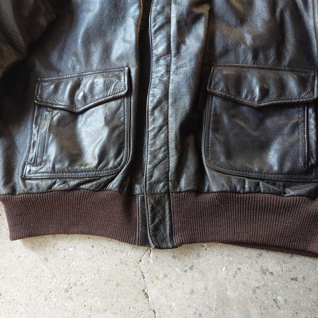 80s EDDIEBAUER A2 leather jacket Made in USA sz 48