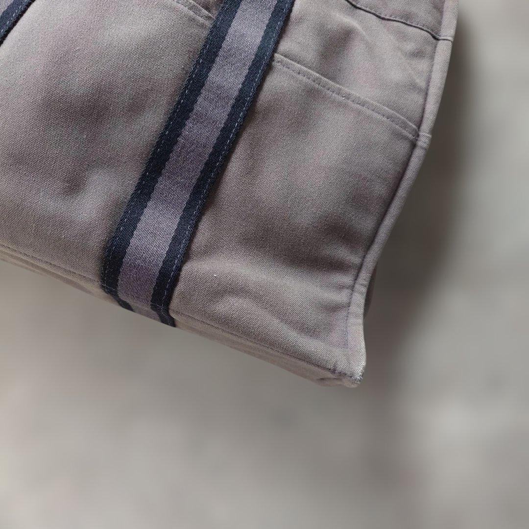 HERMES fourtoe MM canvas tote bag grey