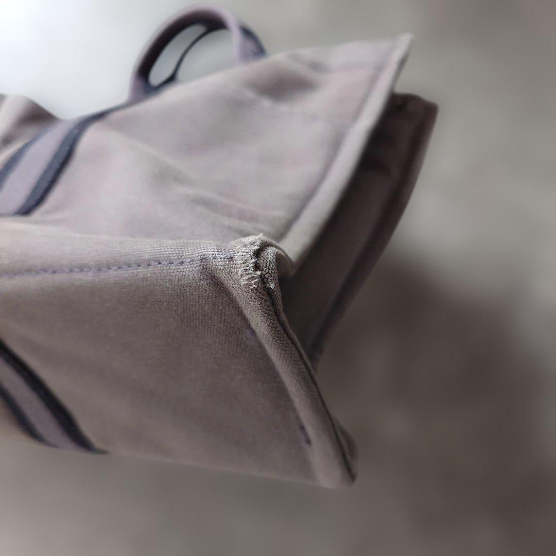 HERMES fourtoe MM canvas tote bag grey