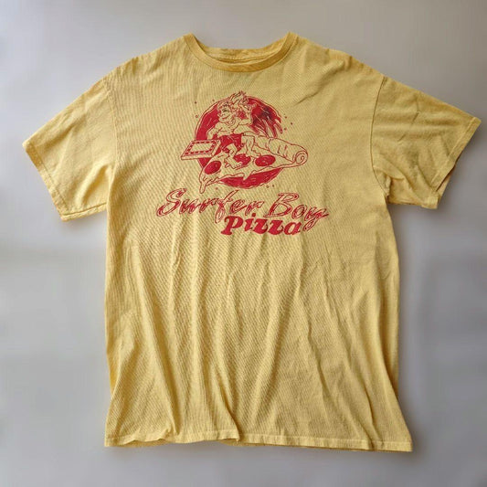 Stranger Things Surfer boy PIZZA Tee L