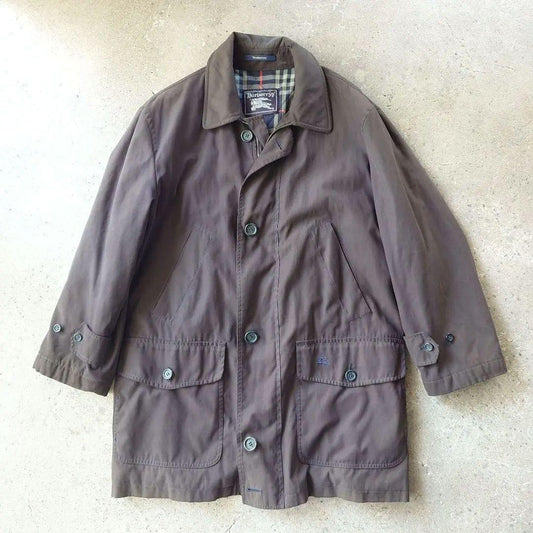 BURBERRY padding NAVY trench coat M