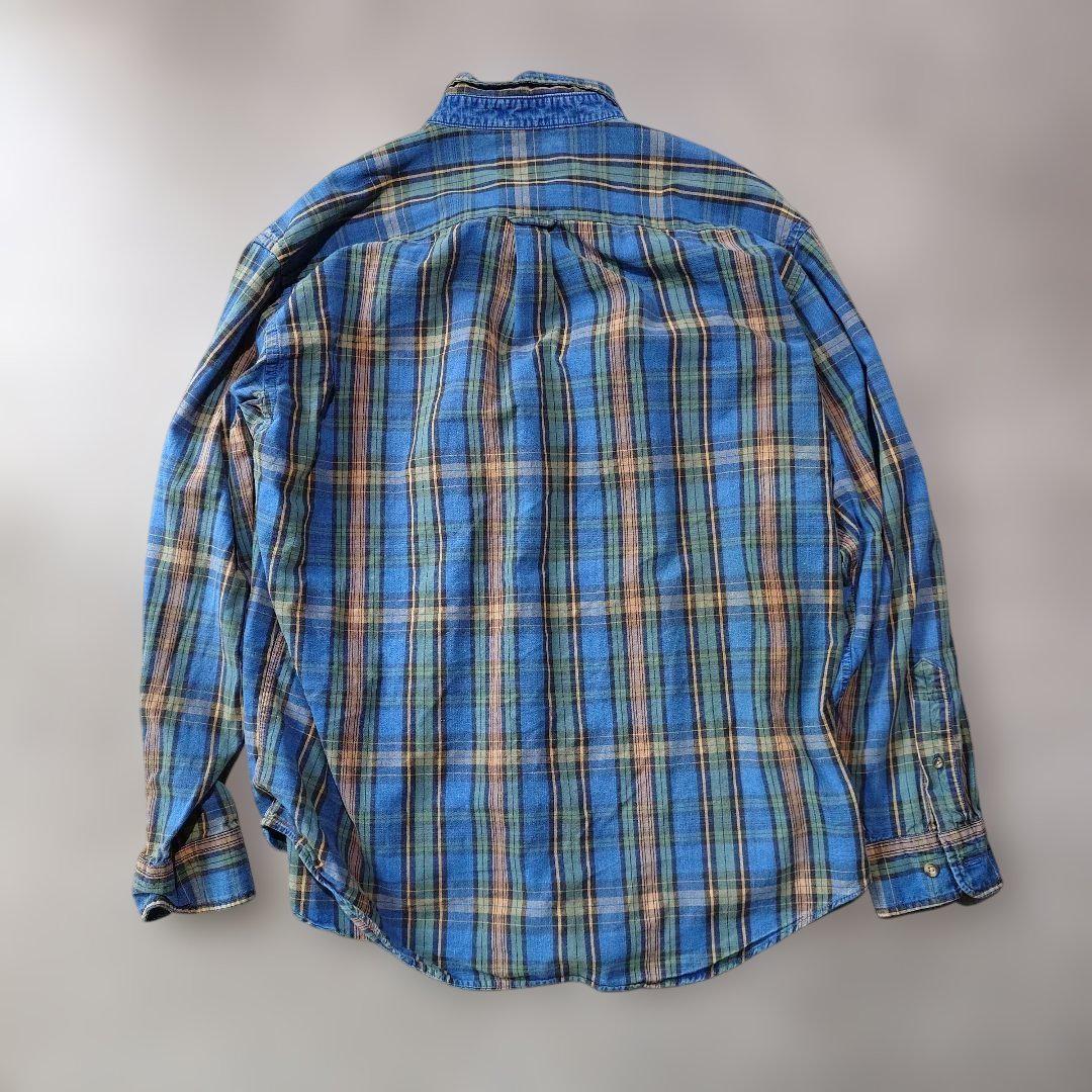 LEE 90s denim check shirts L