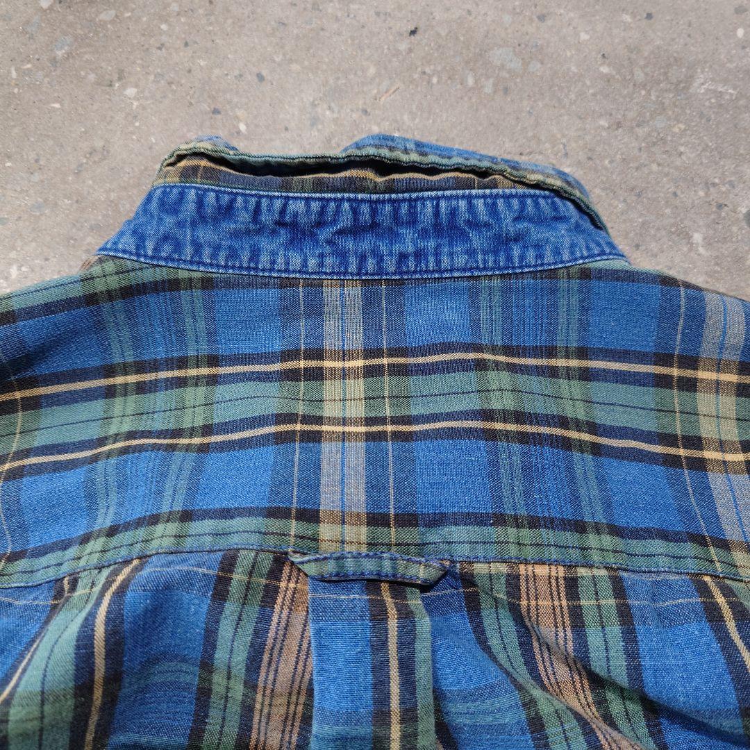 LEE 90s denim check shirts L