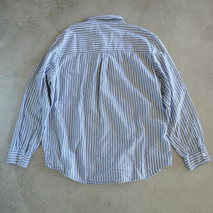 古着　CHAPS チャップス　ストライプシャツ　BDシャツ XL
