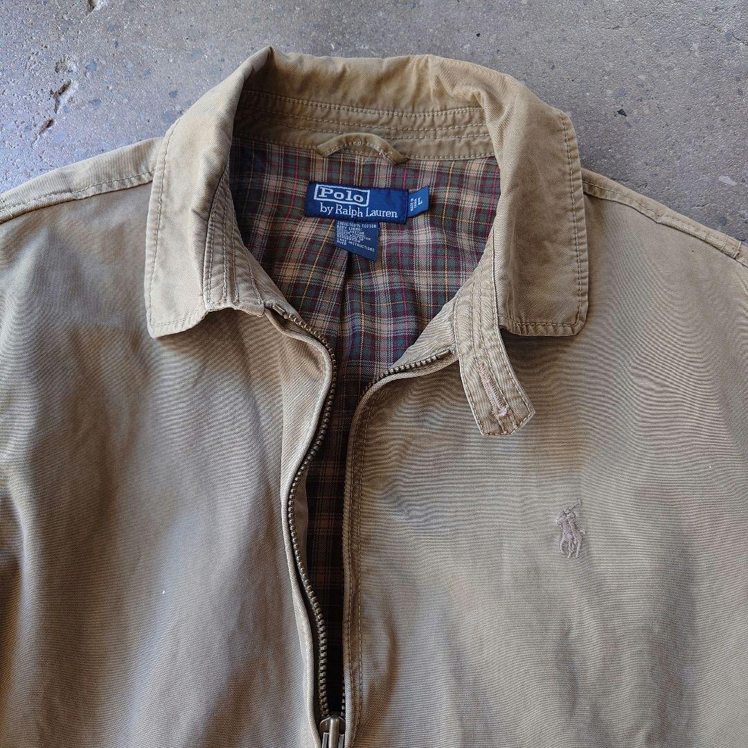90's poloralphlauren military jacket L 90年代　　ポロラルフローレン　ミリタリーブルゾン　スイングトップ　L