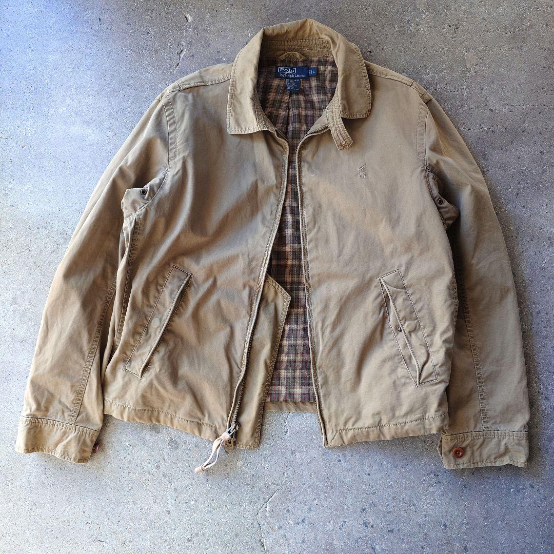 90's poloralphlauren military jacket L 90年代　　ポロラルフローレン　ミリタリーブルゾン　スイングトップ　L