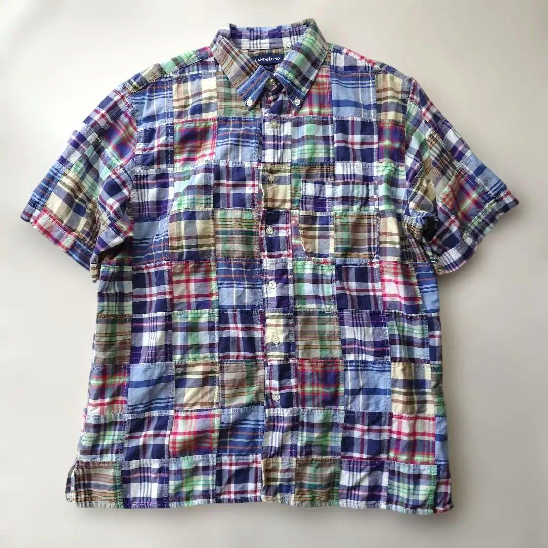 Land's END patchwork shirts M