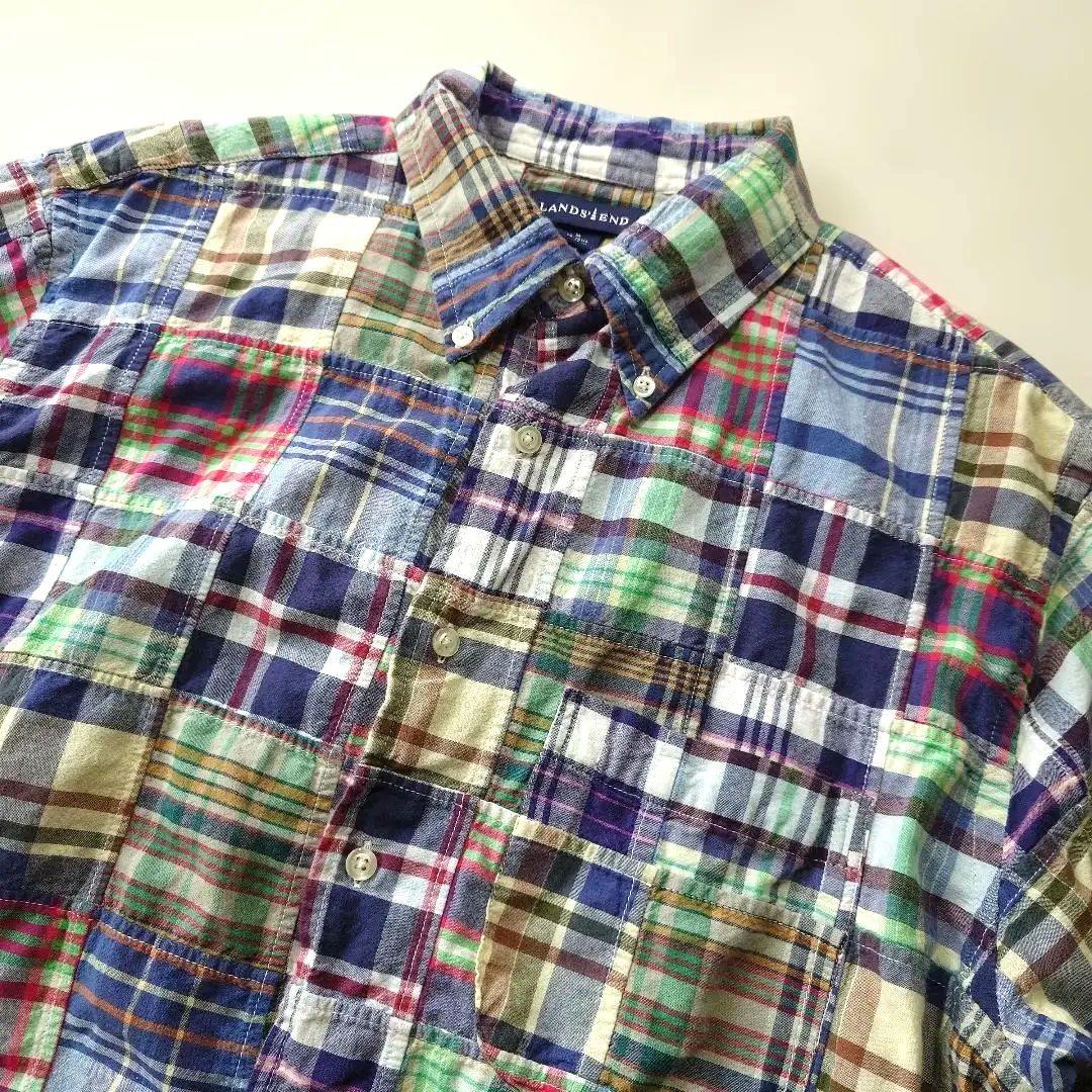 Land's END patchwork shirts M