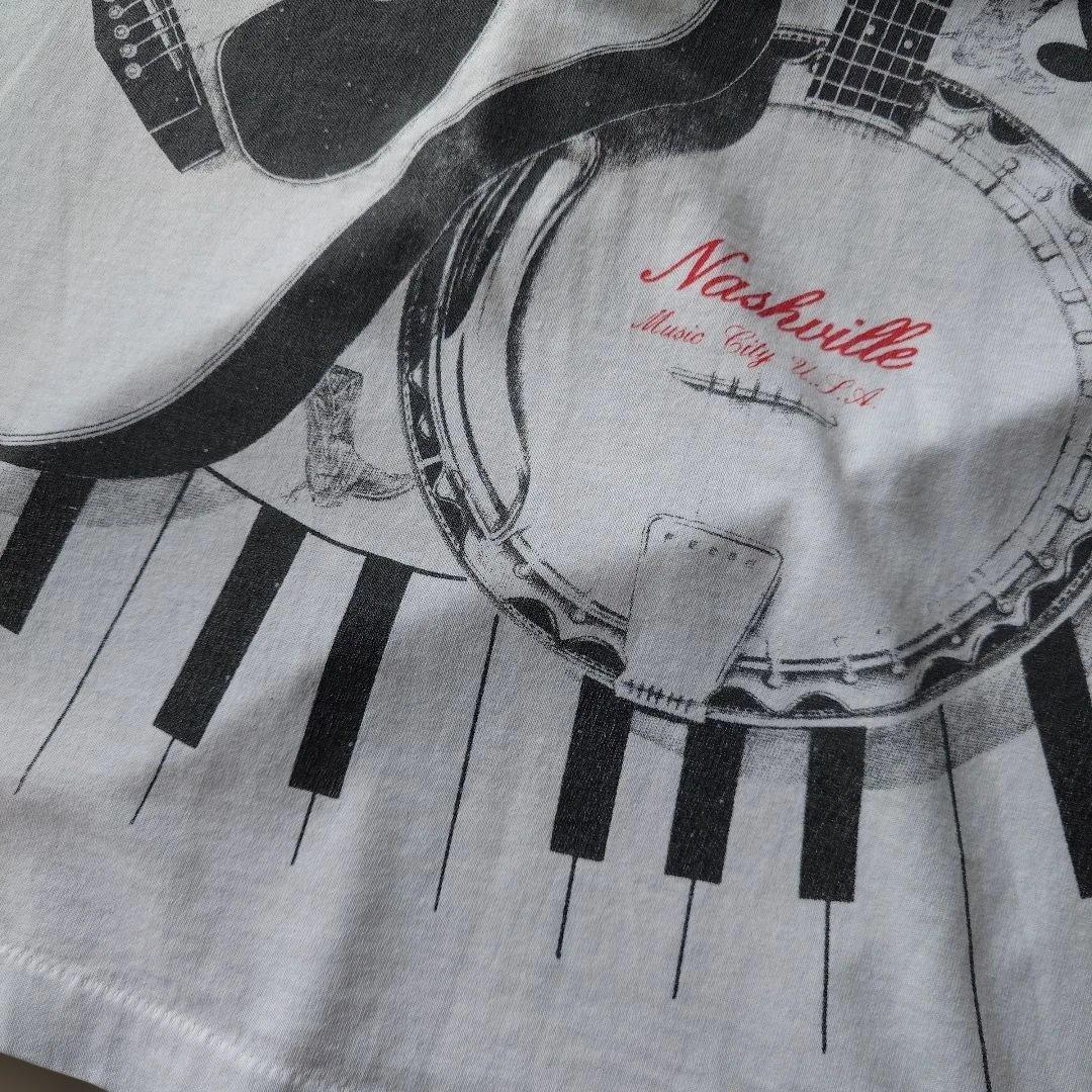 90s fruits of the loom NASHVILLE music print tee XL
