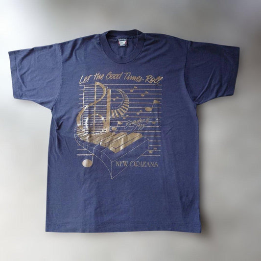 90s USA single JAZZ tee XL screenstars