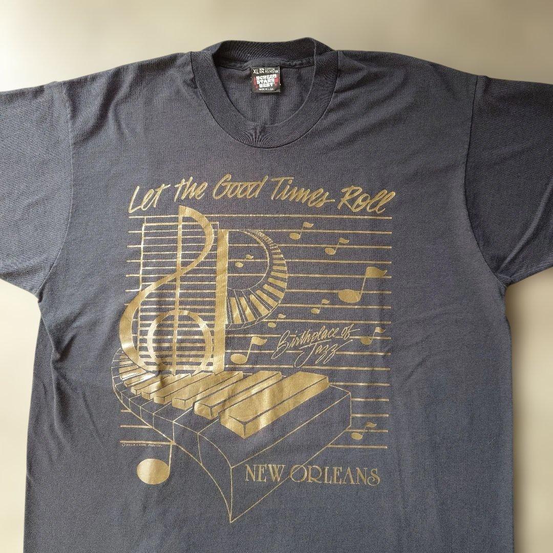 90s USA single JAZZ tee XL screenstars