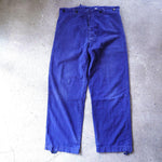 画像をギャラリービューアに読み込む, Germany 90&#39;s wide worlk pants ドイツ軍 ヘリンボーン　ワークパンツ　XL
