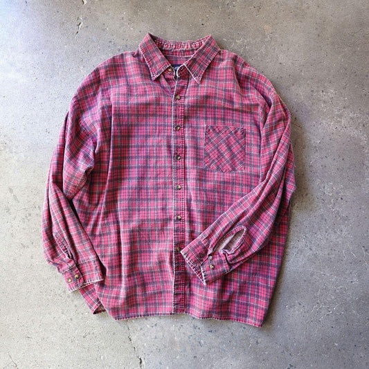 old print nel shirts puritan ユーズド　プリントネルシャツ XL グランジ
