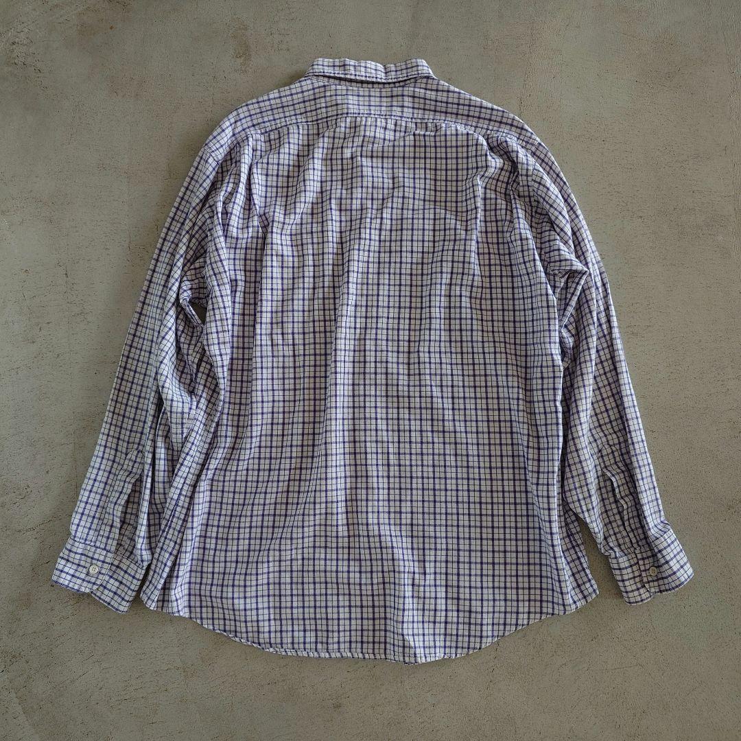 古着　LLビーン 90年代　アメリカ製　長袖チェックシャツ　L