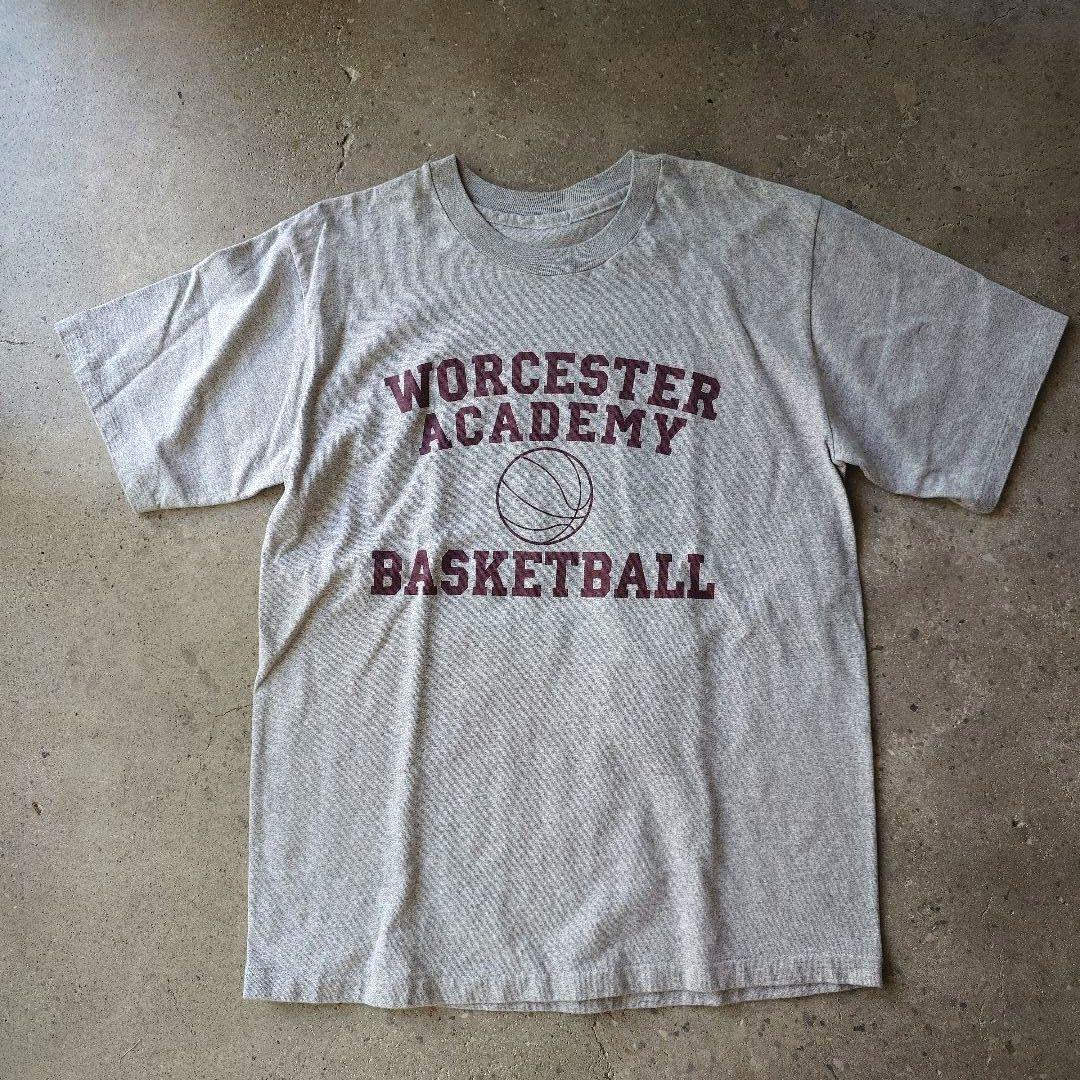 Heavy weight heather grey colledge tee