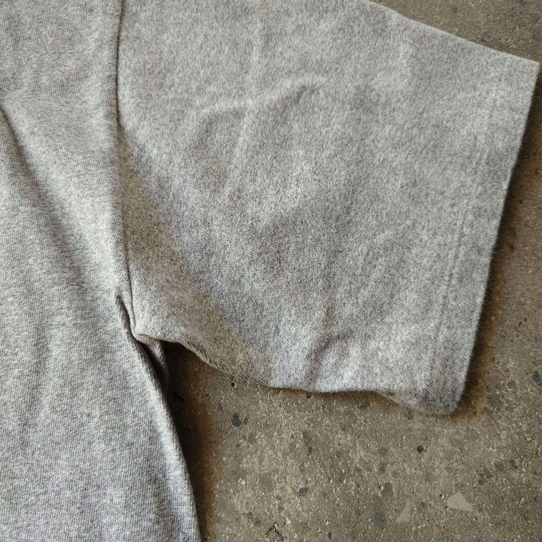Heavy weight heather grey colledge tee