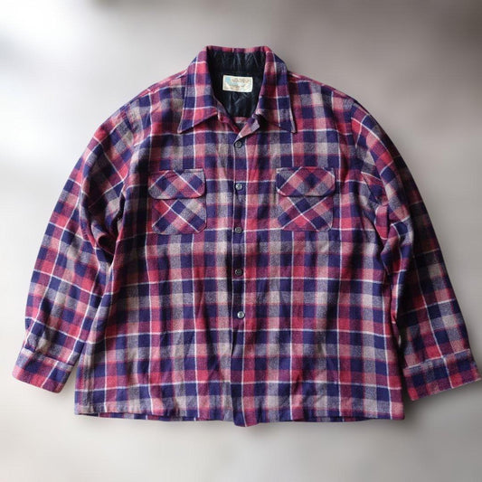 60s towncraft wool boars shirts XL