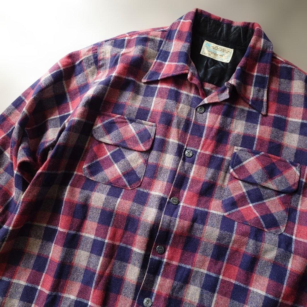 60s towncraft wool boars shirts XL