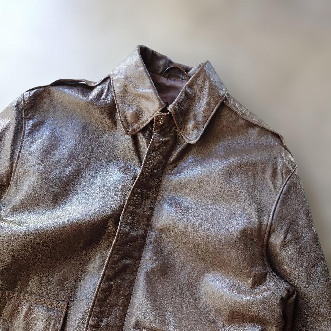 wills&geiger  A2 leather jacket  horsehide 80s 36inch