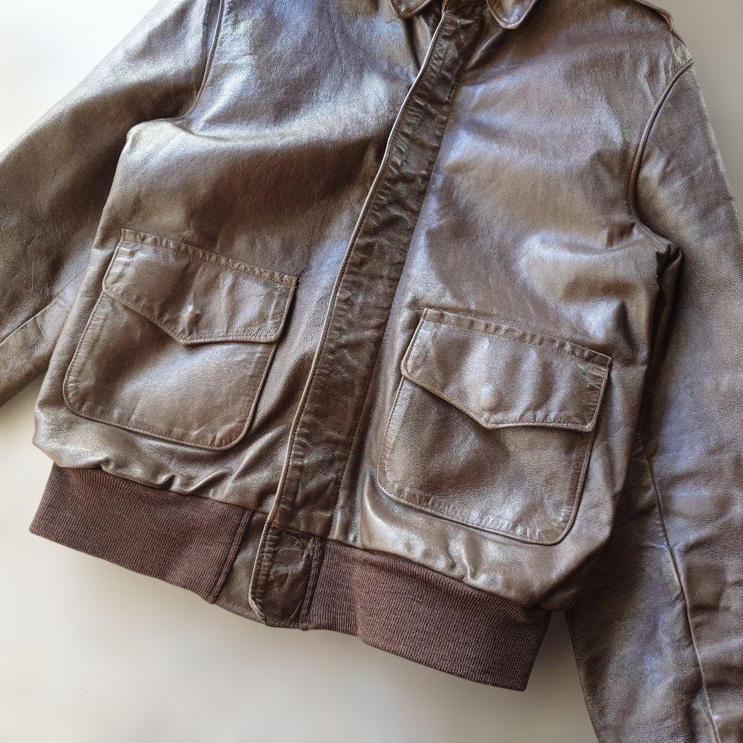 wills&geiger  A2 leather jacket  horsehide 80s 36inch