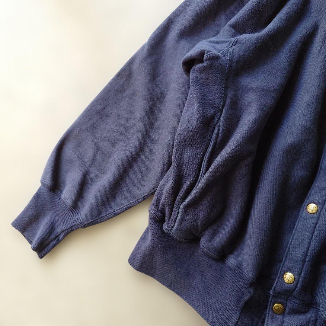 champion sweat snap cardigan reverse weave L