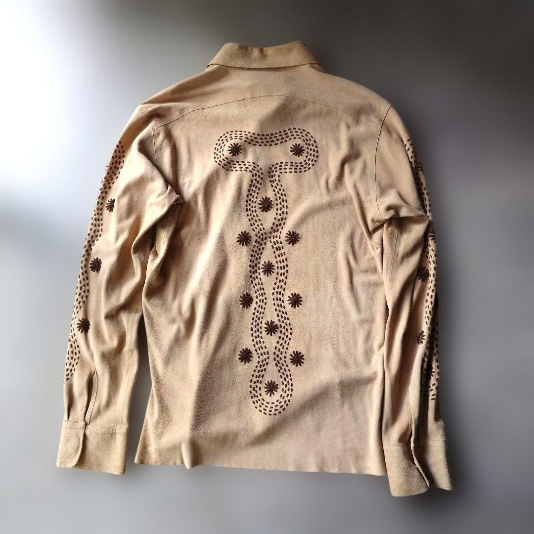 KERRY GRIMA lamb suede leather shirts jacket M