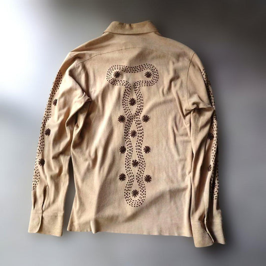 KERRY GRIMA lamb suede leather shirts jacket M