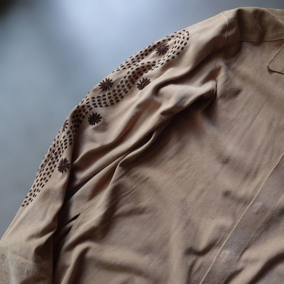 KERRY GRIMA lamb suede leather shirts jacket M