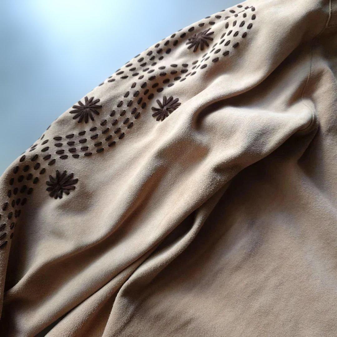 KERRY GRIMA lamb suede leather shirts jacket M