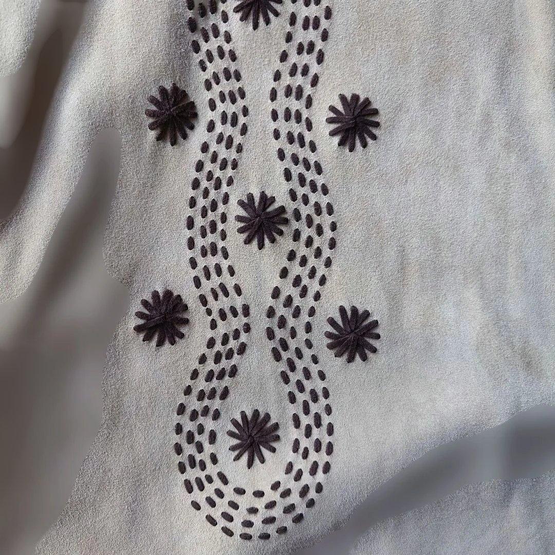 KERRY GRIMA lamb suede leather shirts jacket M