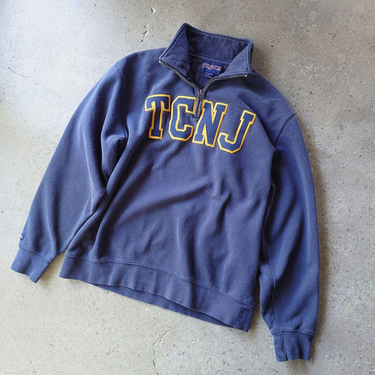 jansports drivers sweat colledge logo ジャンスポーツ　カレッジロゴ　ジップスウエット　L