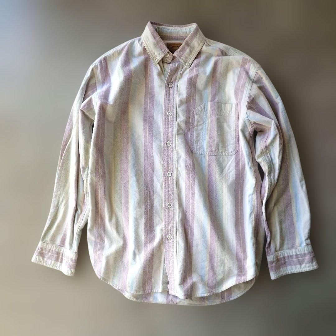 st johns bay dtripe work shirts M