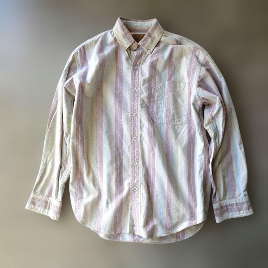 st johns bay dtripe work shirts M