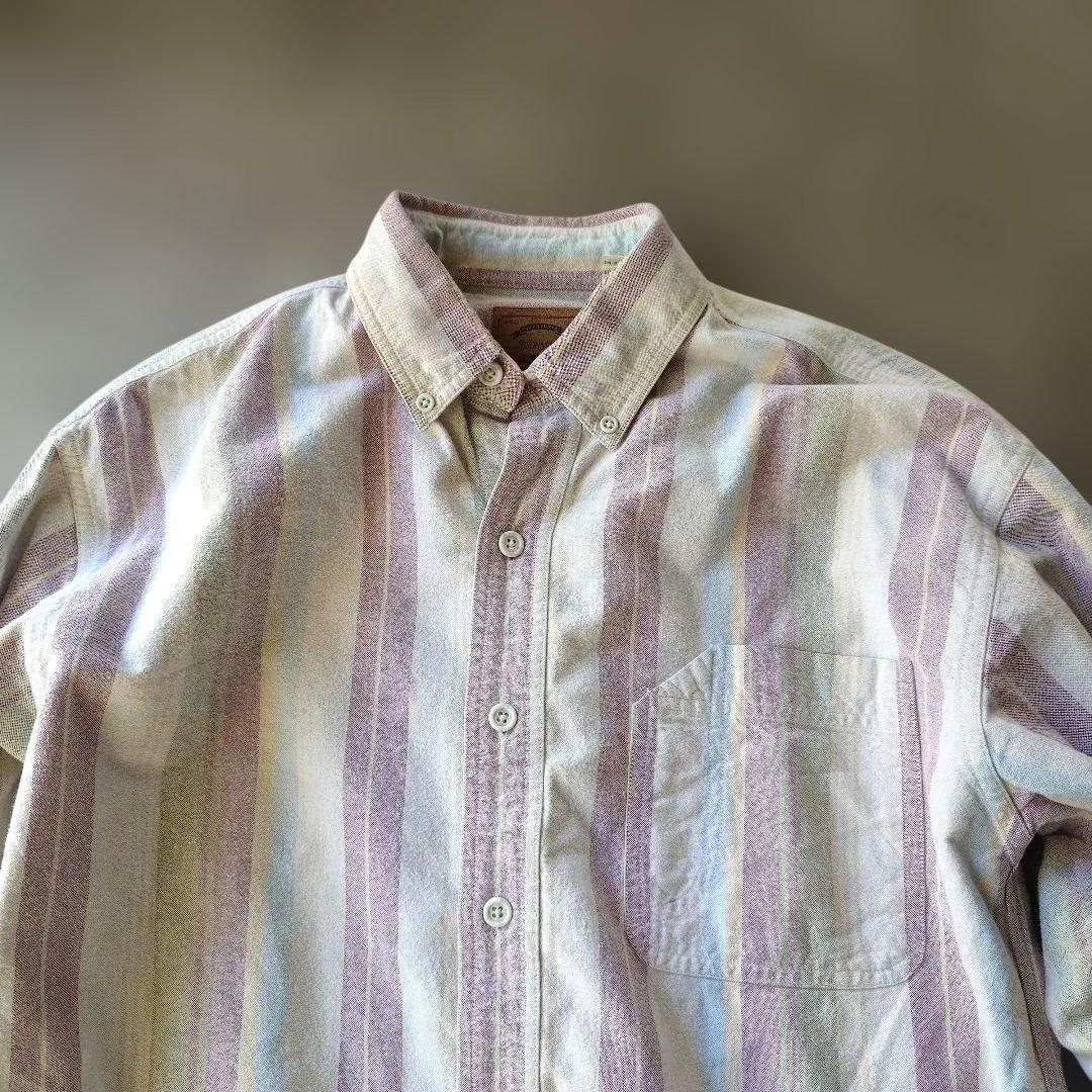 st johns bay dtripe work shirts M