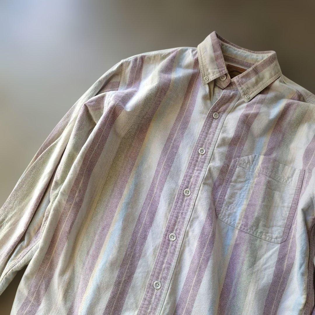 st johns bay dtripe work shirts M