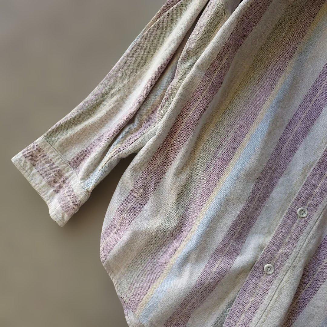 st johns bay dtripe work shirts M