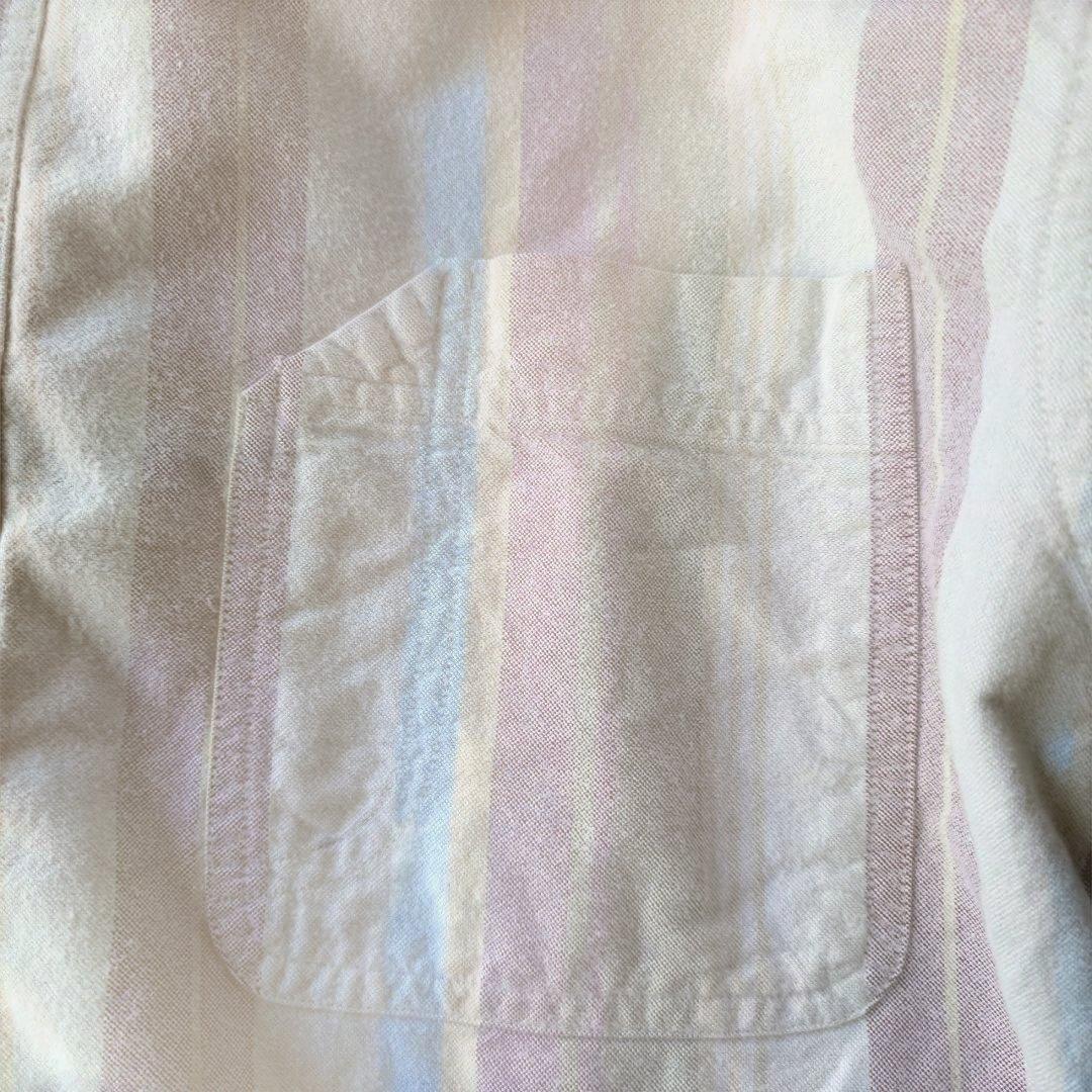 st johns bay dtripe work shirts M