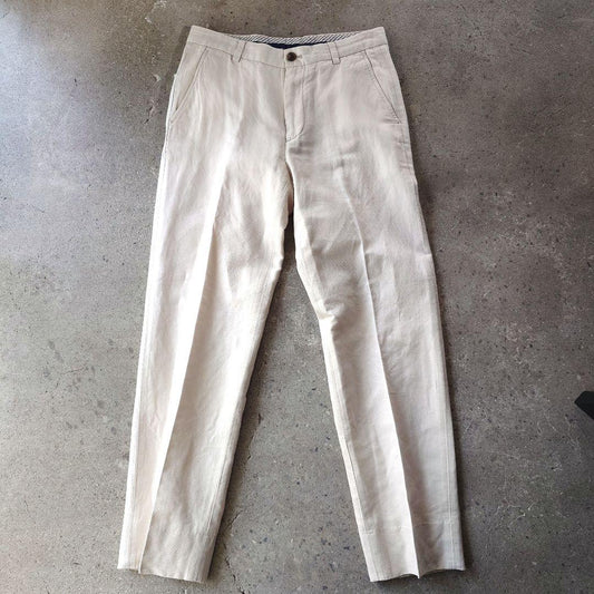 BrooksBrothers Linen slacks W32 ブルックスブラザーズ　リネン　麻　チノパンツ　スラックス　W32