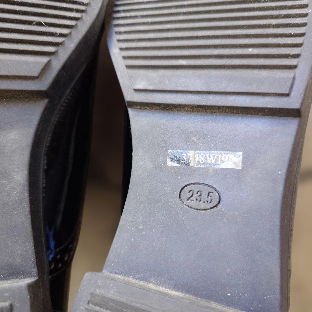 agnes b  enamel leather shoes 23.5cm