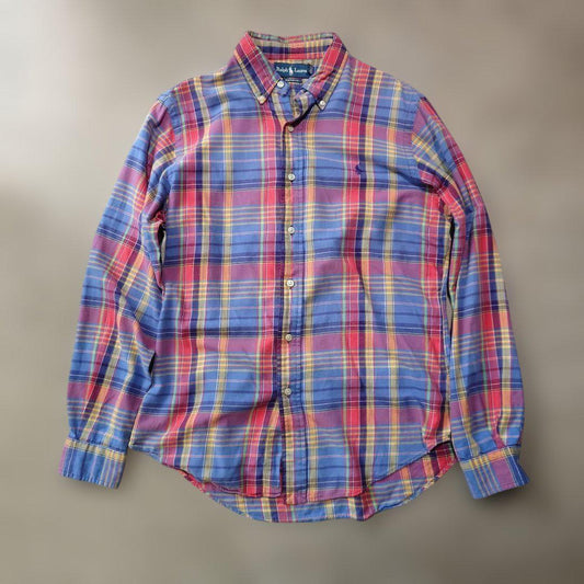 poloralphlauren madrass check shirts M