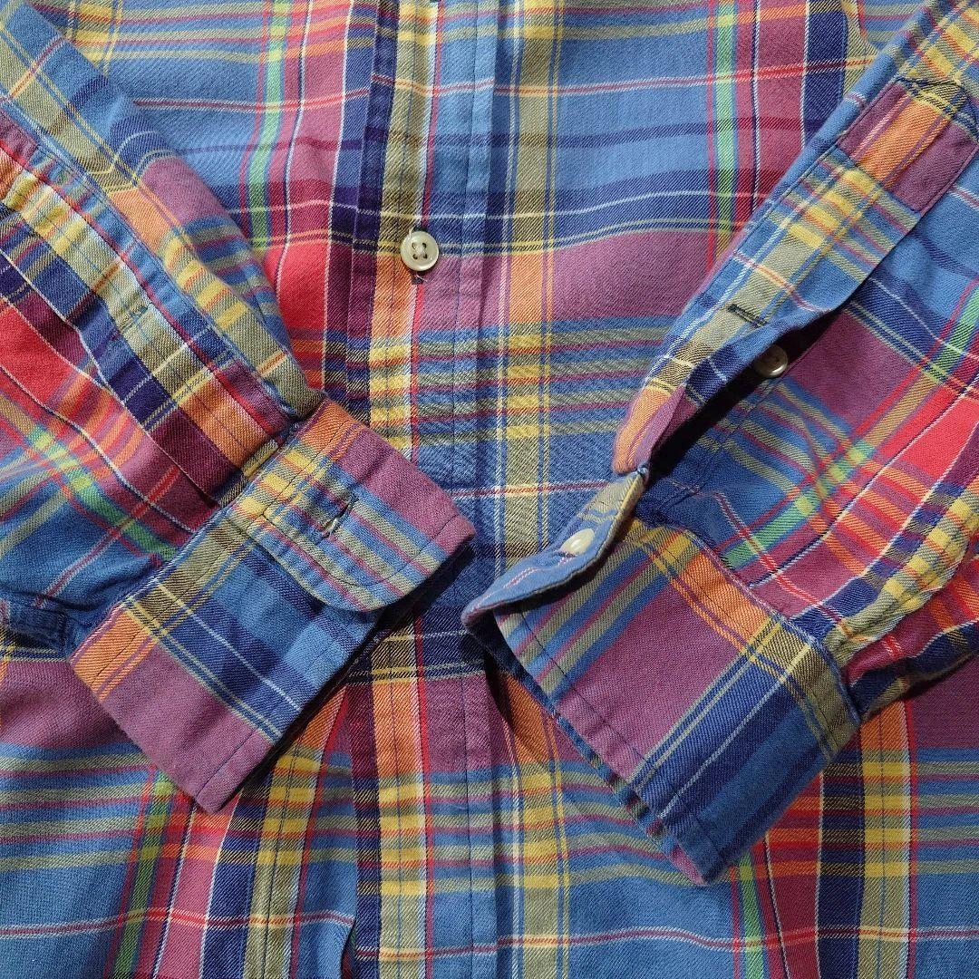 poloralphlauren madrass check shirts M